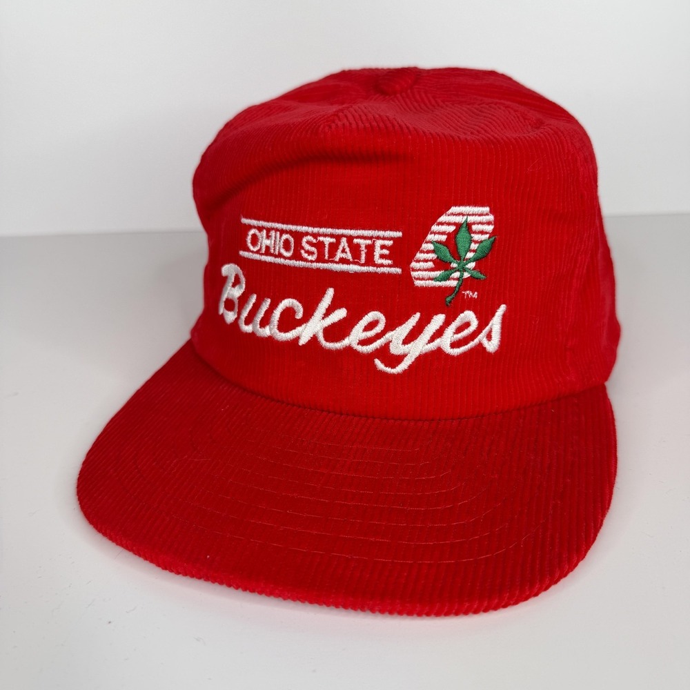 Vintage Ohio State Buckeyes Hat Cap Snap Back Mens One Size Red NCAA Annco